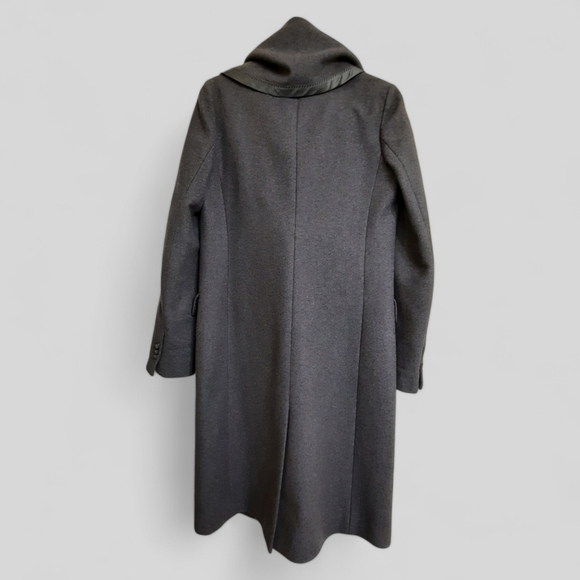 2 Piece MARGIELA Blanket Long Coat Detachable Collar Wool Cashmere Gray 42 6 - Picture 5 of 15